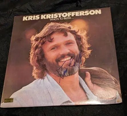 Kris Kristofferson Signed Record Album (COA) by Price Is Right Miami