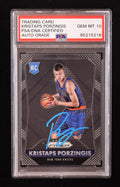 Kristaps Porzingis Signed 2015-16 Panini Prizm #348 RC (PSA | Auto 10) by Price Is Right Miami