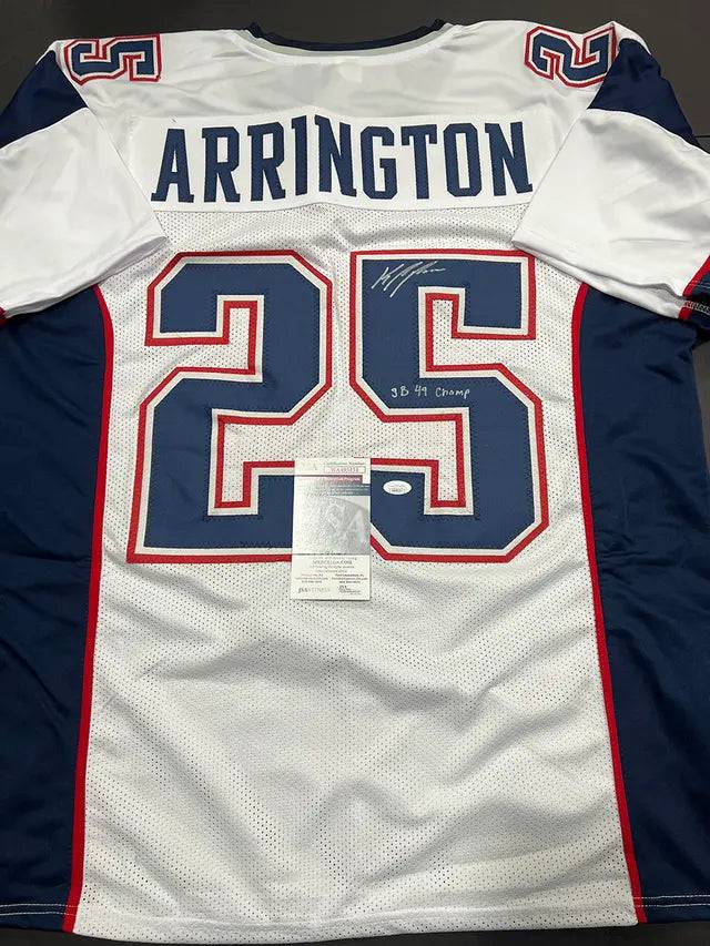 Kyle Arrington Patriots Signed Inscribed Jersey (JSA COA) by Price Is Right Miami