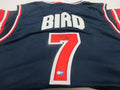 Larry Bird Team USA Signed Basketball Jersey (TAA COA) by Price Is Right Miami