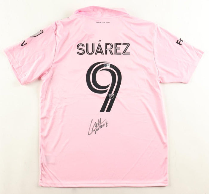 Luis Suarez Signed Inter Miami CF Adidas Authentic Jersey (Beckett) Beckett Witnessed by Price Is Right Miami