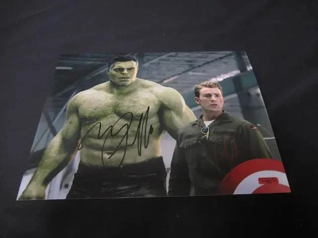 Mark Ruffalo & Chris Evans Avengers Signed 8x10 Photo RCA COA by Price Is Right Miami