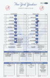 Melky Cabrera Signed Yankees 11x17 Lineup Card (Steiner & MLB)