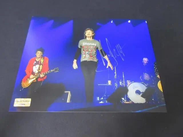 Mick Jagger Signed 8x10 Photo (EUA COA) by Price Is Right Miami