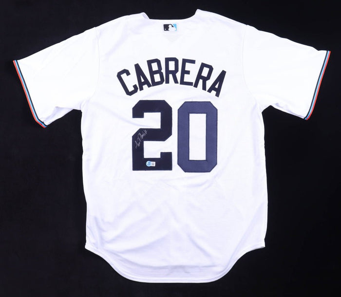 Miguel Cabrera Signed Jersey (Beckett) Miami Marlins by Price Is Right Miami