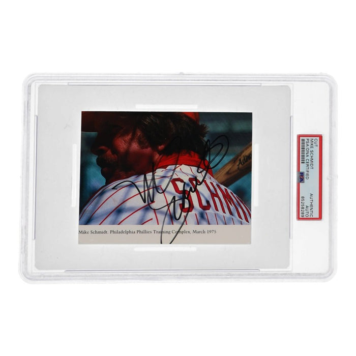 Mike Schmidt Signed Cut (PSA) by Price Is Right Miami