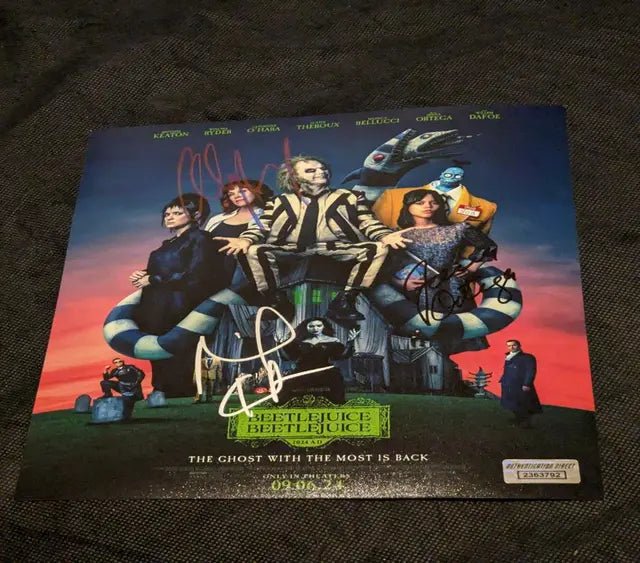 Beetlejuice Cast Signed 8x10 Photo, 3 Signatures (COA) by Price Is Right Miami