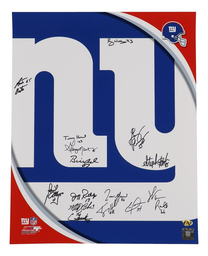 New York Giants Team-Signed 16x20 Photo, 15 Signatures (MAB) by Price Is Right Miami