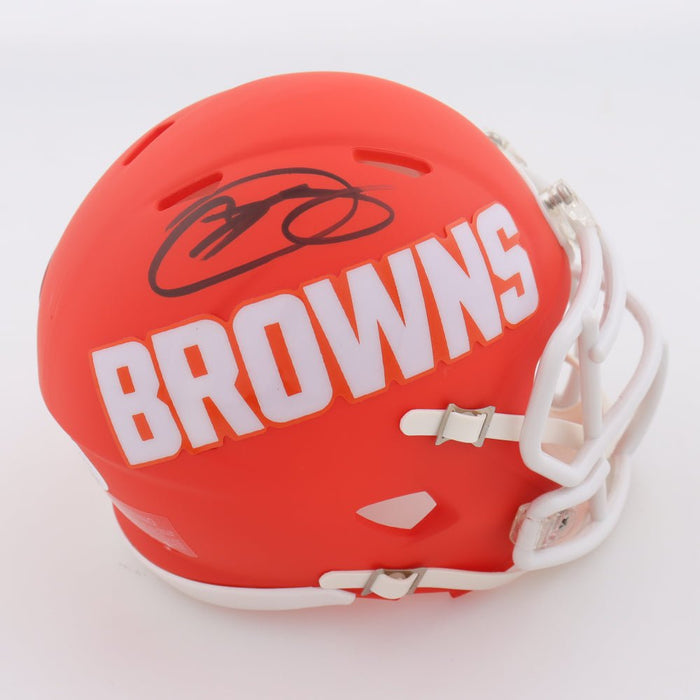 Odell Beckham Jr. Signed Browns Amp Alternate Speed Mini Helmet (JSA) by Price Is Right Miami