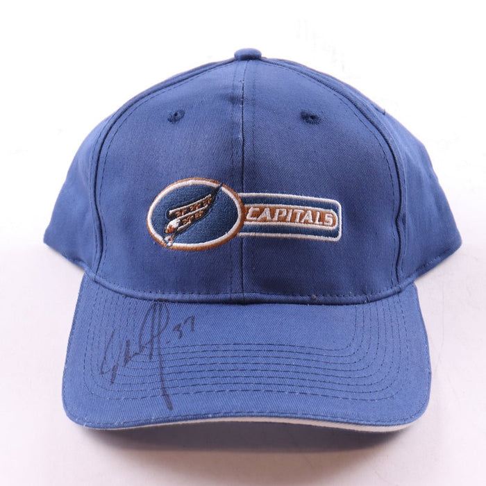 Olaf Kölzig Signed Capitals Logo Hat (Beckett) by Price Is Right Miami