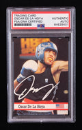 Oscar de la Hoya Signed 1993 Fax Pax World of Sport #29 (PSA) by Price Is Right Miami