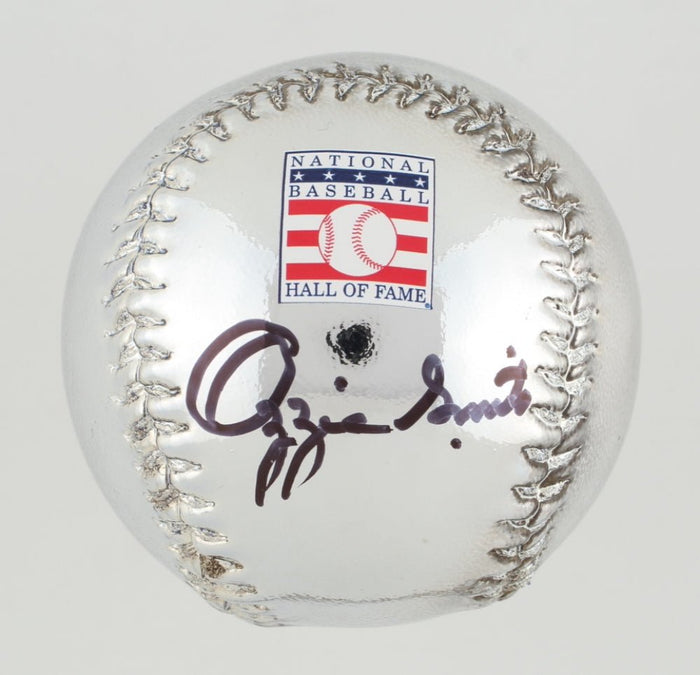 Ozzie Smith Signed Chrome Baseball (MLB & Fanatics) by Price Is Right Miami