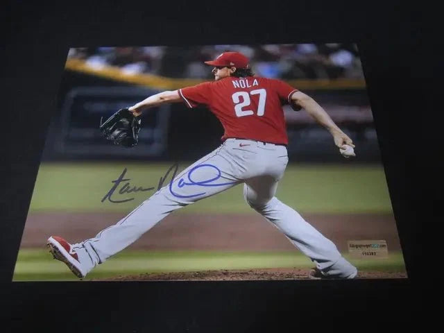 Aaron Nola Signed Phillies 8x10 Photo (COA) by Price Is Right Miami