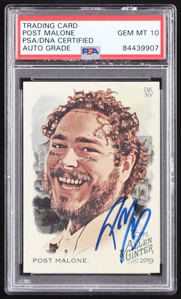 Post Malone Signed 2019 Topps Allen and Ginter #176 (PSA | Autograph Grade 10) by Price Is Right Miami