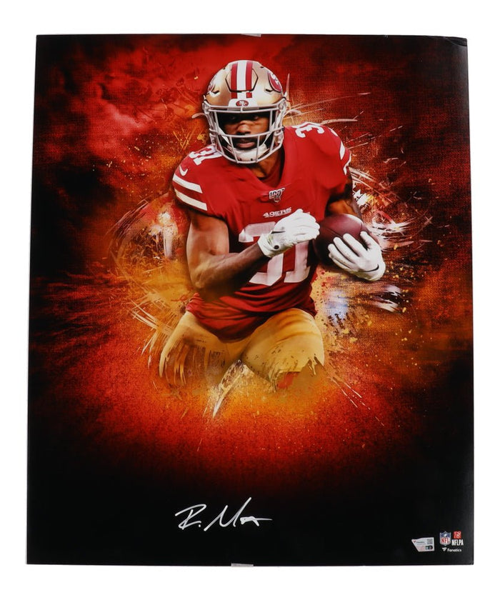 Raheem Mostert Signed 49ers 20x24 Matted Photo (Fanatics) by Price Is Right Miami