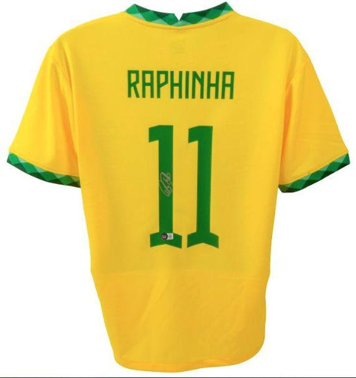 Raphinha Signed Brazil National Team Jersey (Beckett) by Price Is Right Miami