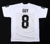 Ray Guy Signed Jersey Inscribed "HOF-14" (JSA)