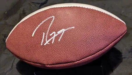 Ray Lewis Signed Team Logo Football (COA) by Price Is Right Miami