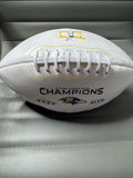 Ray Lewis Signed Team Logo Football (COA) by Price Is Right Miami