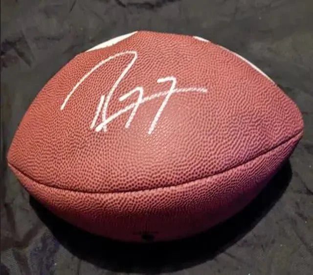 Ray Lewis Signed Team Logo Football with coa by Price Is Right Miami