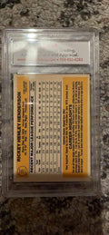 Rickey Henderson 1983 Donruss Oakland Athletics MLB Card PAAS NM-MT 8.5 by Price Is Right Miami