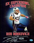 Rob Ninkovich New England Patriots Autographed 8x10 Photo Full Time coa by Price Is Right Miami