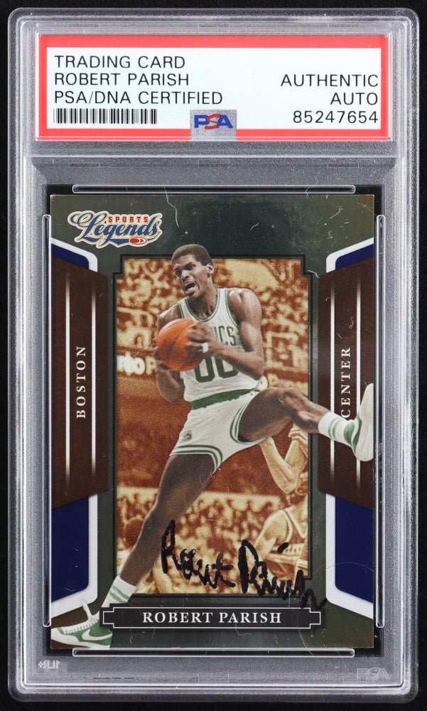 Robert Parish Signed 2008 Donruss Sports Legends #52 (PSA) by Price Is Right Miami