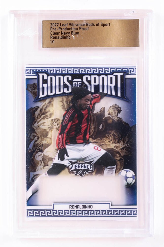 Ronaldinho 2022 Leaf Gods of Sport Proof Navy, 1/1 (Leaf) by Price Is Right Miami