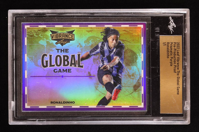 Ronaldinho 2022 Leaf Vibrance Proof Purple, 1/1 (Leaf) by Price Is Right Miami
