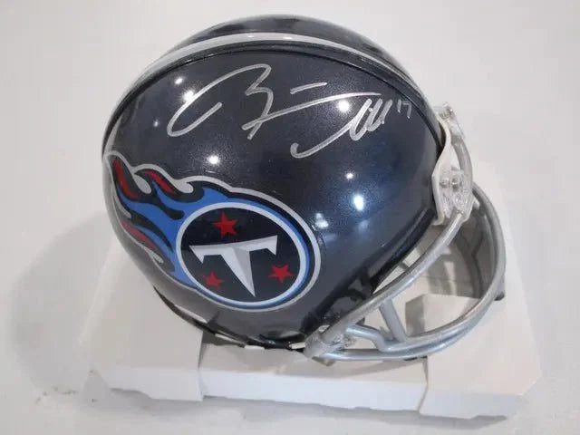 Ryan Tannehill Titans Signed Mini Helmet (PAAS COA) by Price Is Right Miami