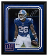 Saquon Barkley Signed Giants LE Custom Framed Photo 20" by 24"(Panini) Limited Edition of 126
