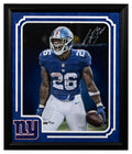 Saquon Barkley Signed Giants LE Custom Framed Photo 20" by 24"(Panini) Limited Edition of 126 by Price Is Right Miami