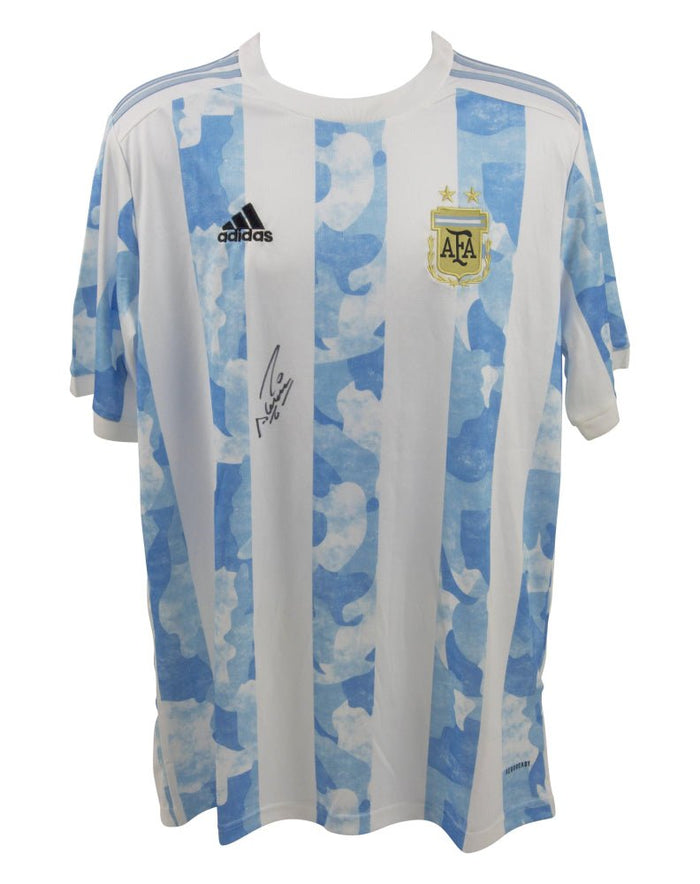 Sergio Aguero Signed Argentina Jersey (Beckett) by Price Is Right Miami