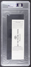 Shaquille O'Neal Signed 2001-02 Lakers Season Ticket | Commemorative "Back to Back" NBA Champions Ticket (PSA | Auto 9) PSA In-The-Presence by Price Is Right Miami