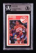 Spud Webb Signed 1989-90 Fleer #6 (BGS) by Price Is Right Miami