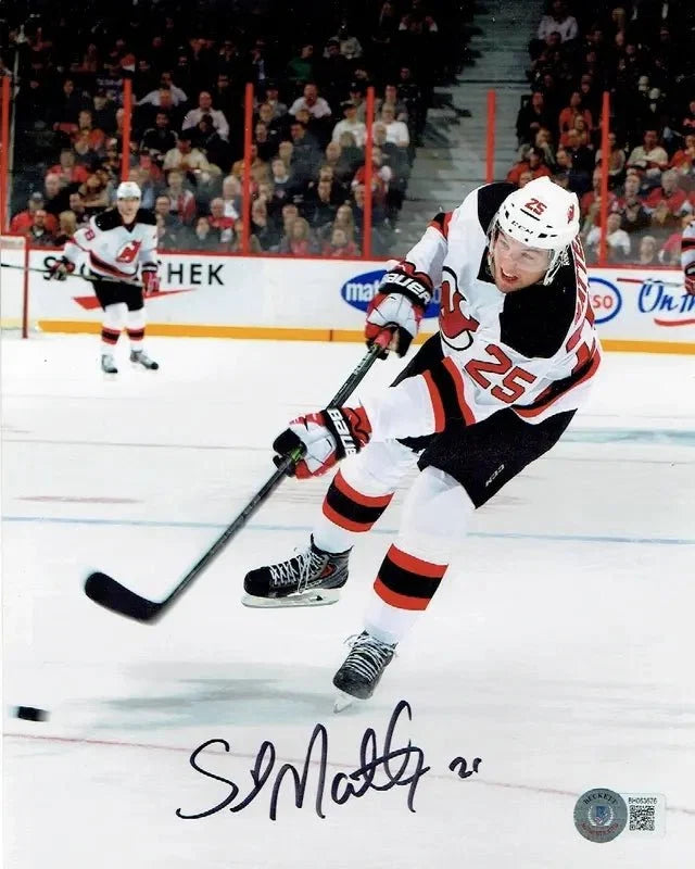 Stefan Matteau New Jersey Devils Autographed 8x10 Photo Beckett Holo by Price Is Right Miami