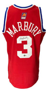 Stephon Marbury Signed All-Star Game Mitchell & Ness Jersey (Beckett) Beckett Witnessed