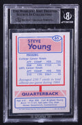 Steve Young Signed 1985 Topps USFL #65 RC (BGS) Rookie Card by Price Is Right Miami