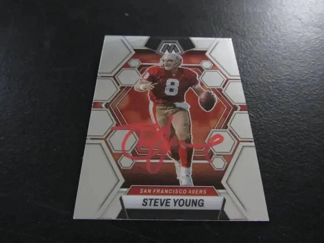 Steve Young Signed Trading Card San Francisco 49ers FSG COA by Price Is Right Miami