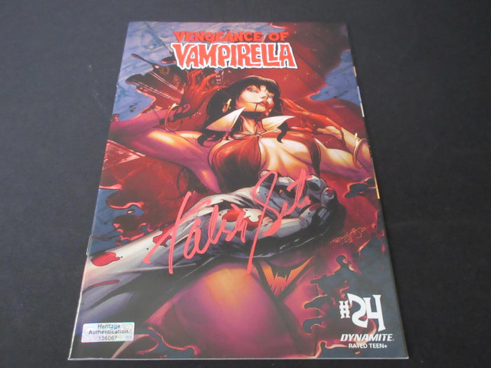 Talisa Soto Signed Vengeance of Vampirella #24 Comic Book Heritage COA by Price Is Right Miami