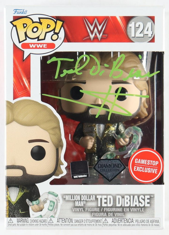 Ted DiBiase Signed WWE Funko Pop #124 (JSA) by Price Is Right Miami