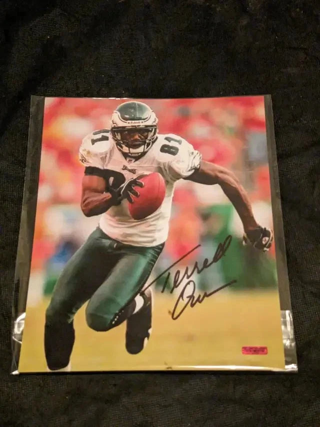Terrell Owens Signed 8x10 Photo (Fivestar Grading COA) by Price Is Right Miami