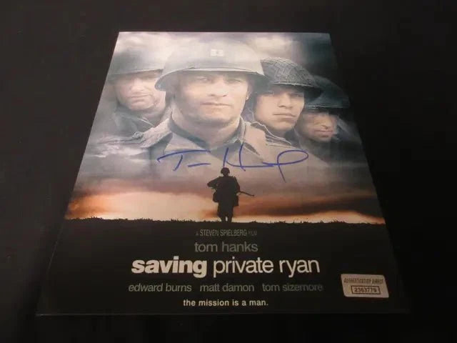 Tom Hanks Signed 'Saving Private Ryan' 8x10 Photo (COA) by Price Is Right Miami