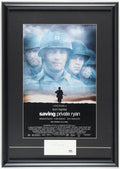 Tom Hanks Signed "Saving Private Ryan" Custom Framed Cut Display (Beckett & PSA) by Price Is Right Miami