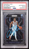 Tre Mann Signed 2021-22 Panini Prizm #274 RC (PSA)