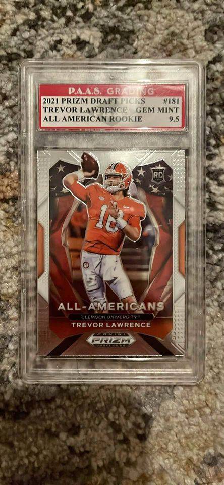 Trevor Lawrence 2021 Panini Prizm Draft Picks #181 All-Americans RC (PAAS 9.5 Gem Mint) by Price Is Right Miami