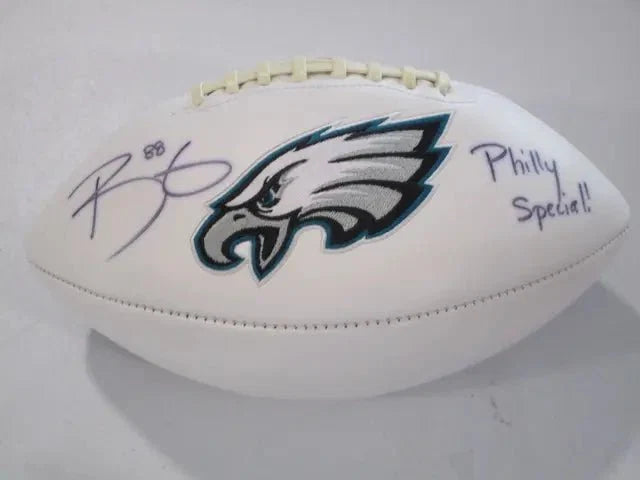 Trey Burton Eagles Signed Logo Football (JSA COA) by Price Is Right Miami