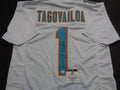 Tua Tagovailoa Miami Dolphins Autographed Custom Football Jersey GA coa by Price Is Right Miami