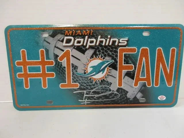 Tua Tagovailoa Dolphins Signed License Plate (PAAS COA) by Price Is Right Miami