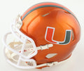Tyler Van Dyke Signed Miami Hurricanes Flash Alternate Speed Mini Helmet (JSA) by Price Is Right Miami